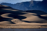 Sand dunes and mountains