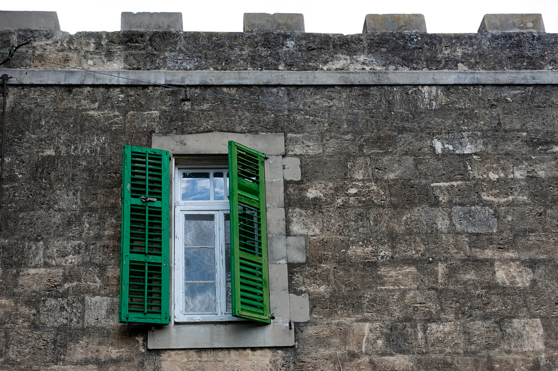 Green shutters