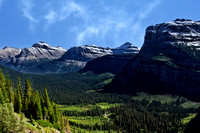 Valley and mountains